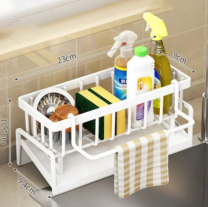 Rangement ustensiles pour vier : liquide vaisselle, ponge, etc. | Mon-porte-savon.com Rangement ustensiles pour vier : liquide vaisselle, ponge, etc. | Mon-porte-savon.com